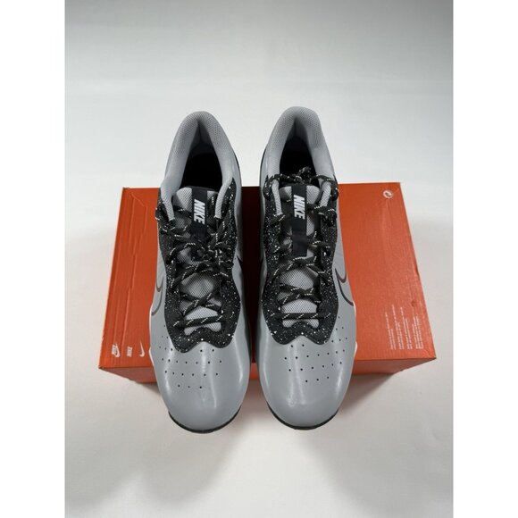 New Men’s Size 14 Grey Nike Alpha Huarache 4 KYSTN Baseball Cleats DJ6524 002 - Picture 2 of 10